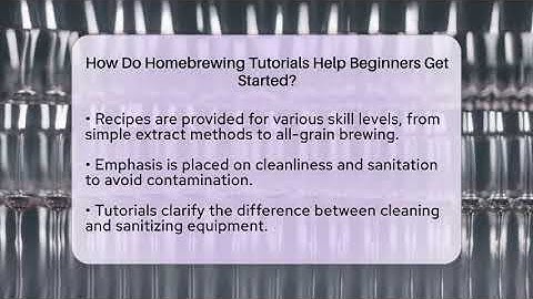 How Do Homebrewing Tutorials Help Beginners Get Started? | The Pint Guy