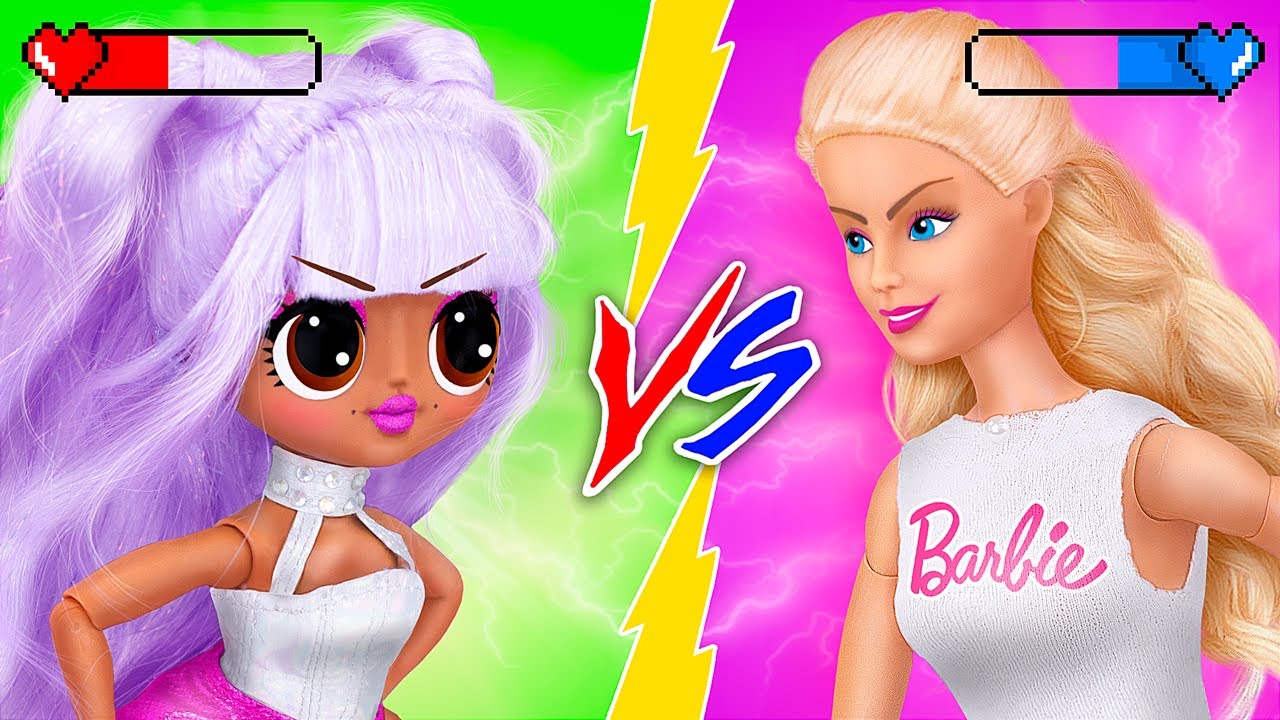 Barbie Doll vs LOL Surprise Doll - YouTube