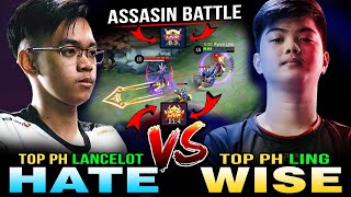 Philippines Fastest Hand Speed Player vs. Philippines Top Supreme Ling | EXE Hate vs. Onic Wise~MLBB
