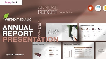 Best Annual Report Presentation Template – Professional & Modern Design for Business Reports