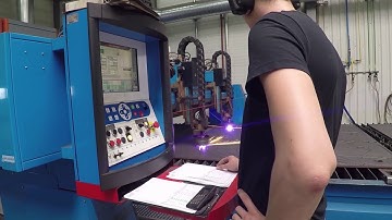 Extraction system with extraction table by KEMPER - video of application at Eurosteel BV