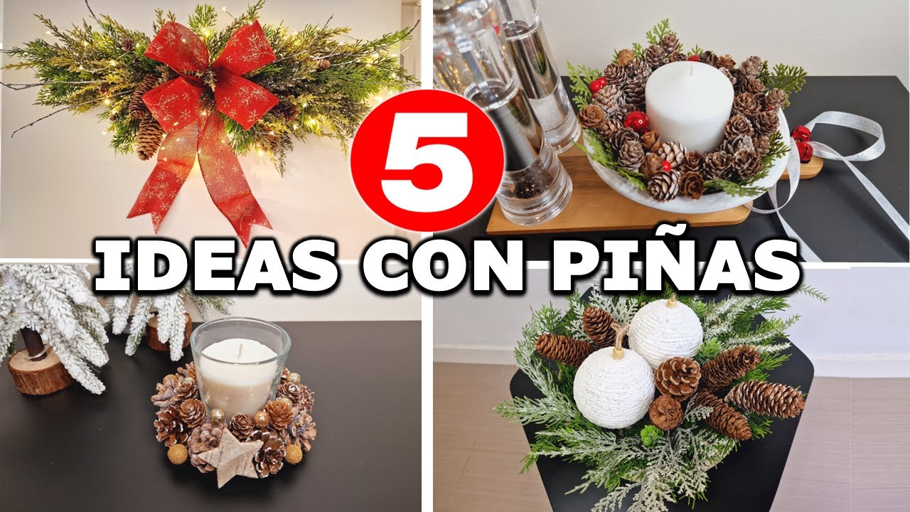 Cómo hacer centros de mesa navideños. 3 Ideas para decorar tus mesas en estas navidades.