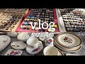 【vlog】赤坂蚤の市/絵画やアンティーク食器を見に行った日✨