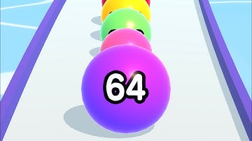 BALL RUN 2048 🔴🟡 - All Levels Gameplay Android, iOS v.3