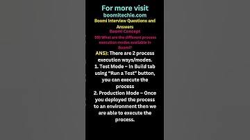 Boomi Interview Q&A 99 #boomi #mulesoft #workato #webmethods #tibco #microsoft #ibm #salesforce