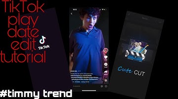 TikTok play date edit tutorial ( cute cut) | day 3 of 10 days of YouTube #tiktok #timmytrend