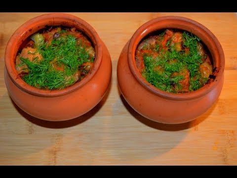 ГОРЯЧИЕ БЛЮДА НА ПРАЗДНИЧНЫЙ СТОЛ. ГОРШОЧКИ В ДУХОВКЕ. МЯСО В ГОРШОЧКАХ С КАРТОШКОЙ.