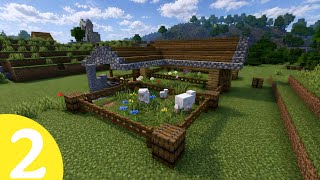 Minecraft Animal Barn Build 🐄 | Easy Survival Barn Tutorial | Minecraft Farm Build
