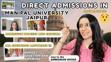 Admission in Manipal University Jaipur Campus Counselling 2025? How Students Are Doing It! 😳#muj