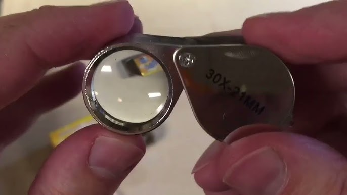 GM11 Mini 10X Jeweler Loupe Magnifier + LED & UV light, 21mm lens – Gain  Express