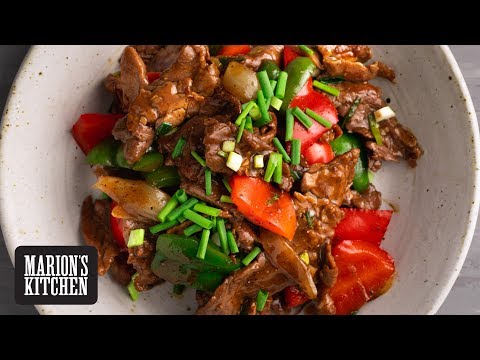 Super Tender Chinese Pepper Beef Stir-fry - Marion's Kitchen