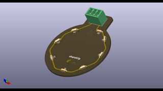 How to do round tracks in kicad