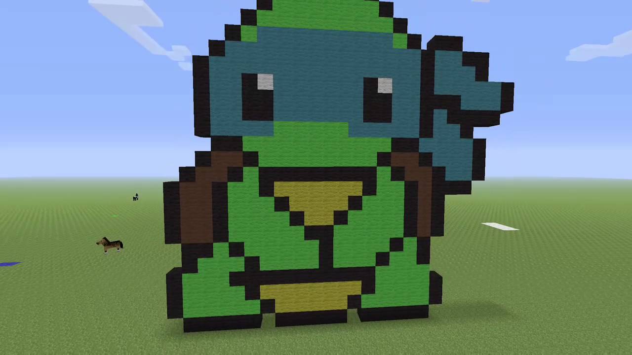 Minecraft Ninja Turtle Pixel - YouTube