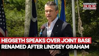 Trump Ally Lindsey Graham Honored, Joint Base Renamed | Pete Hegseth Delivers Tribute Speech | WATCH