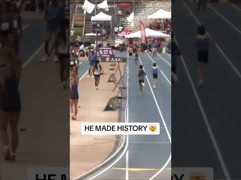 Patricio Pardo broke a record putting up a 9:48.26 in a 3k 🤯👏 (Via @milesplit/IG) #shorts