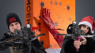Steambow Stinger AR 2 vs. Ballistic Arm!