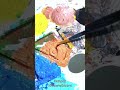 Painting Bored Capybara with Acrylicpainting TimeLapse Part.1 #art #shortvideo #shorts #coloring