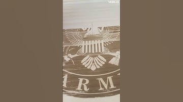 Engraving an Army Logo on Plywood using a Laser machine Xtool D1
