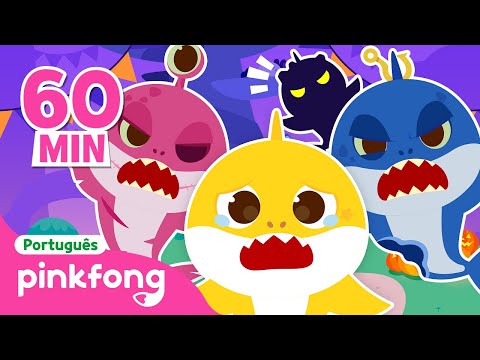 NOVOS ⭐️ É HALLOWEEN ⭐️ | ? Infantil | + Completo | Pinkfong, Bebê Tubarão! Canções para Crianças