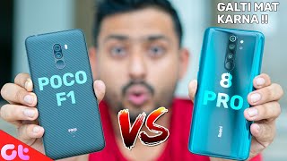 Xiaomi Redmi Note 8 Pro vs Poco F1 Full Comparison with Camera and Gaming | GT Hindi