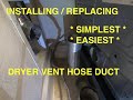 Simplest and Quickest Way to Install Dryer Hose Vent Duct Properly