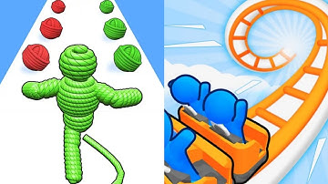 Rope Man Run VS Runner Coaster Max All Levels Gameplay Android,iOS NEW UPDATE