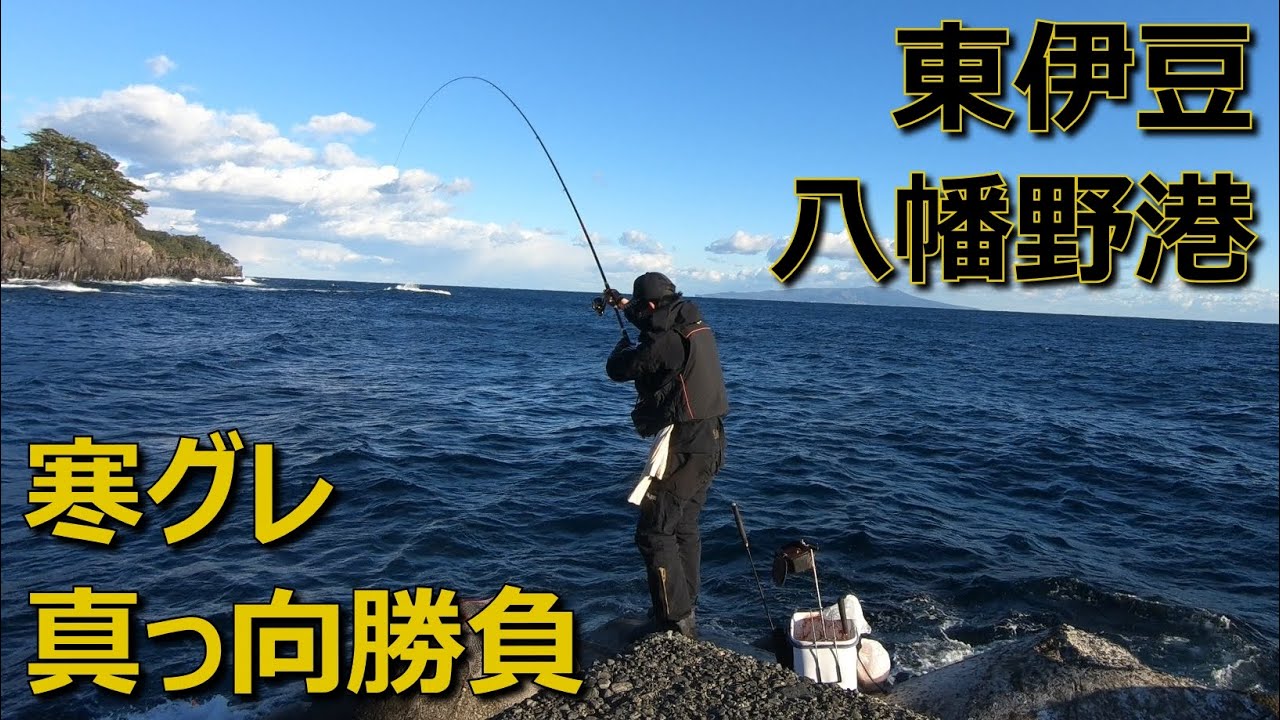 東伊豆八幡野港 堤防でメジナ釣り 寒グレ攻略 後編 グレ釣り クロ釣り 堤防釣り 波止釣り ウキフカセ釣り Mancing Mania Japan Youtube