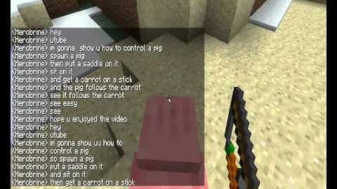 minecraft how to control a pig 1.4.2