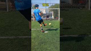 CADA CHUTE AUMENTA A FORÇA 🏋♂️ #shorts #futebol