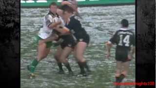 Short clip of highlights the first ever nrl game played in snow, which
was between raiders and tigers. for record snuck home to...