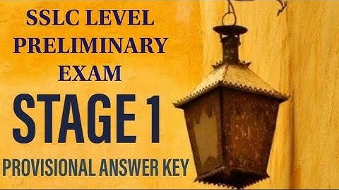 provisional answer key-kerala psc-029/2021-Common Preliminary Examination (SSLC Level)-Stage I