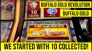 Buffalo Gold Slot! Buffalo Gold Revolution! Collected 10 Buffalos from Wheel!