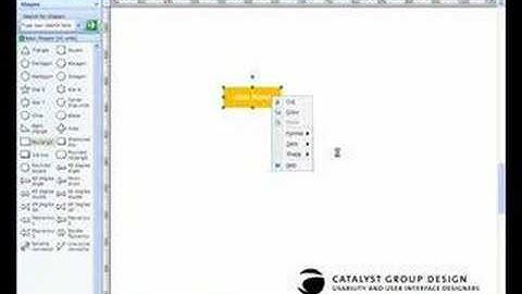 Visio Tip #1 -- Making a Button