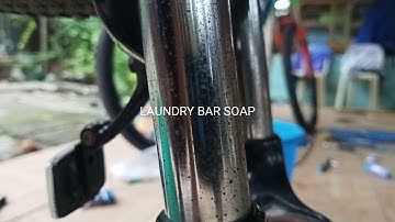 How to remove rust from MTB front shock absorber