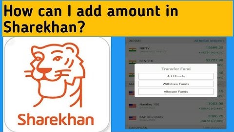 How to transfer fund to sharekhan App