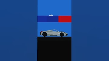 Pagani Crash Test in Algodoo!😨 #shorts #algodoo