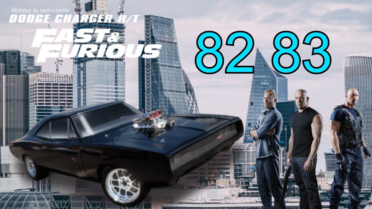 FANHOME 1/8 CONSTRUIT LE VOTRE DODGE CHARGER R/T FAST AND FURIOUS VOITURE DE 53