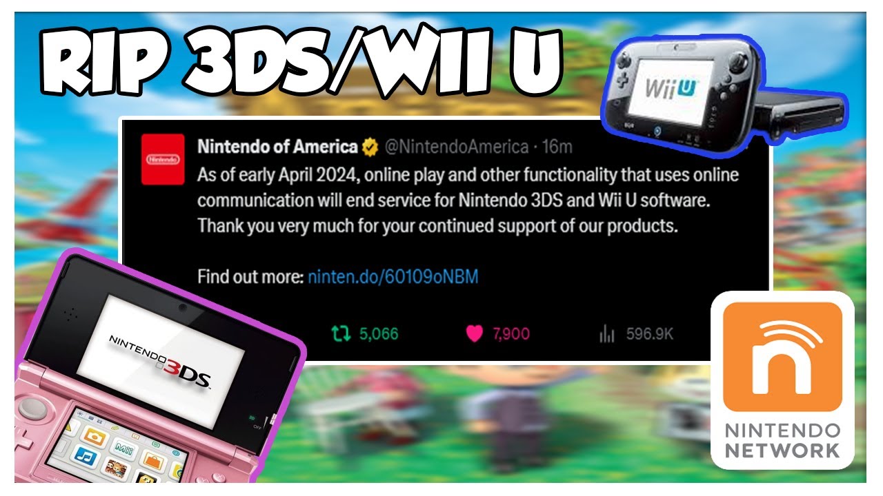 It's over! Nintendo will shut down the servers for Wii U and Nintendo 3DS  forever