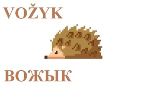 Вожык (Vožyk) - Ёж по-белорусски (Hedgehog in Belarusian)