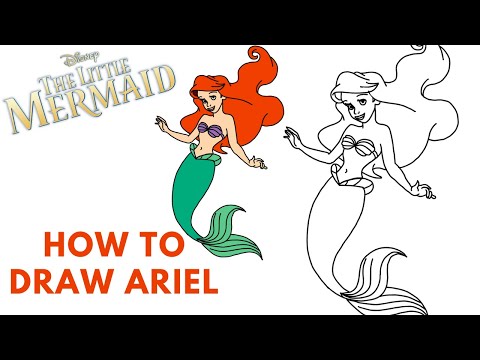 Come disegnare Ariel - La sirenetta - Step-By-Step