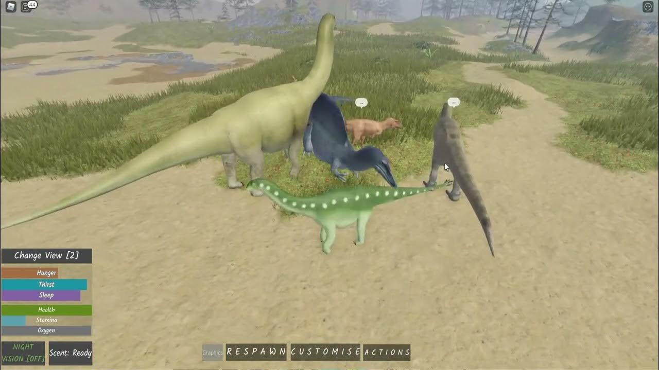 NÃO Posso DORMIR, Manada De Dinossauros!  Dinosaur World Mobile ROBLOX  (PT-BR) 