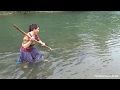 Primitive Food Life - Skills catch fish underwater and Cook delicious fish to survive