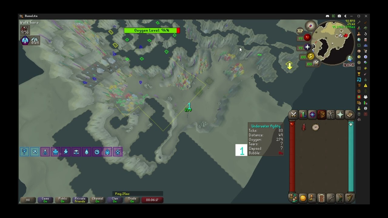 Run under water without flippers - Underwater Thieving - Oldschool Runescape