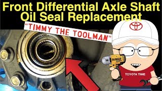 Front Differential Axle Shaft Oil Seal Replacement