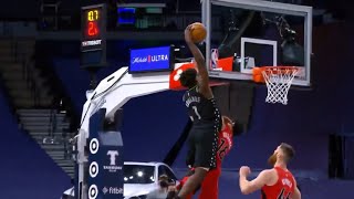 Anthony Edwards DESTROYS Yuta Watanabe With Poster Dunk vs Raptors | February 19, 2021