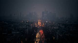 Raindrops Blurry Night City Live Wallpaper
