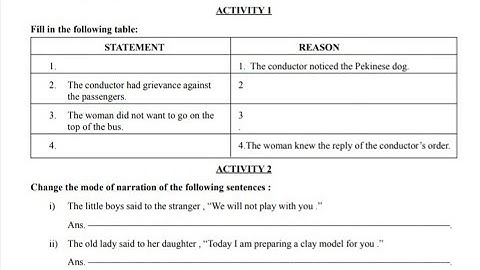 Model Activity task Solve Class 9 English 2021 wbbse part 1