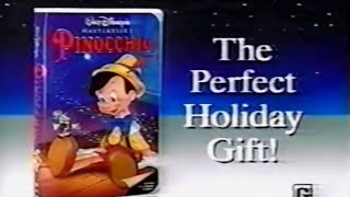 Pinocchio vhs commercial 1993