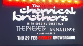 The Chemical Brothers - A Beautiful Feeling tour 2024. Live in Sydney 29th February (full set)