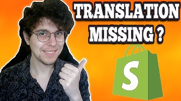 How To Fix Translation Missing In Shopify